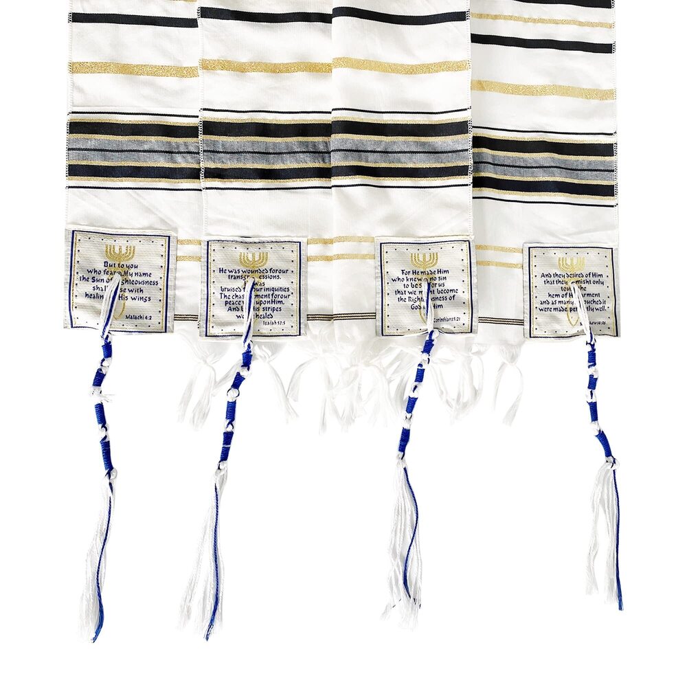 5514 Messianic Christian Shawl/Tallit- The Messiah Tallit- Medium Size (72